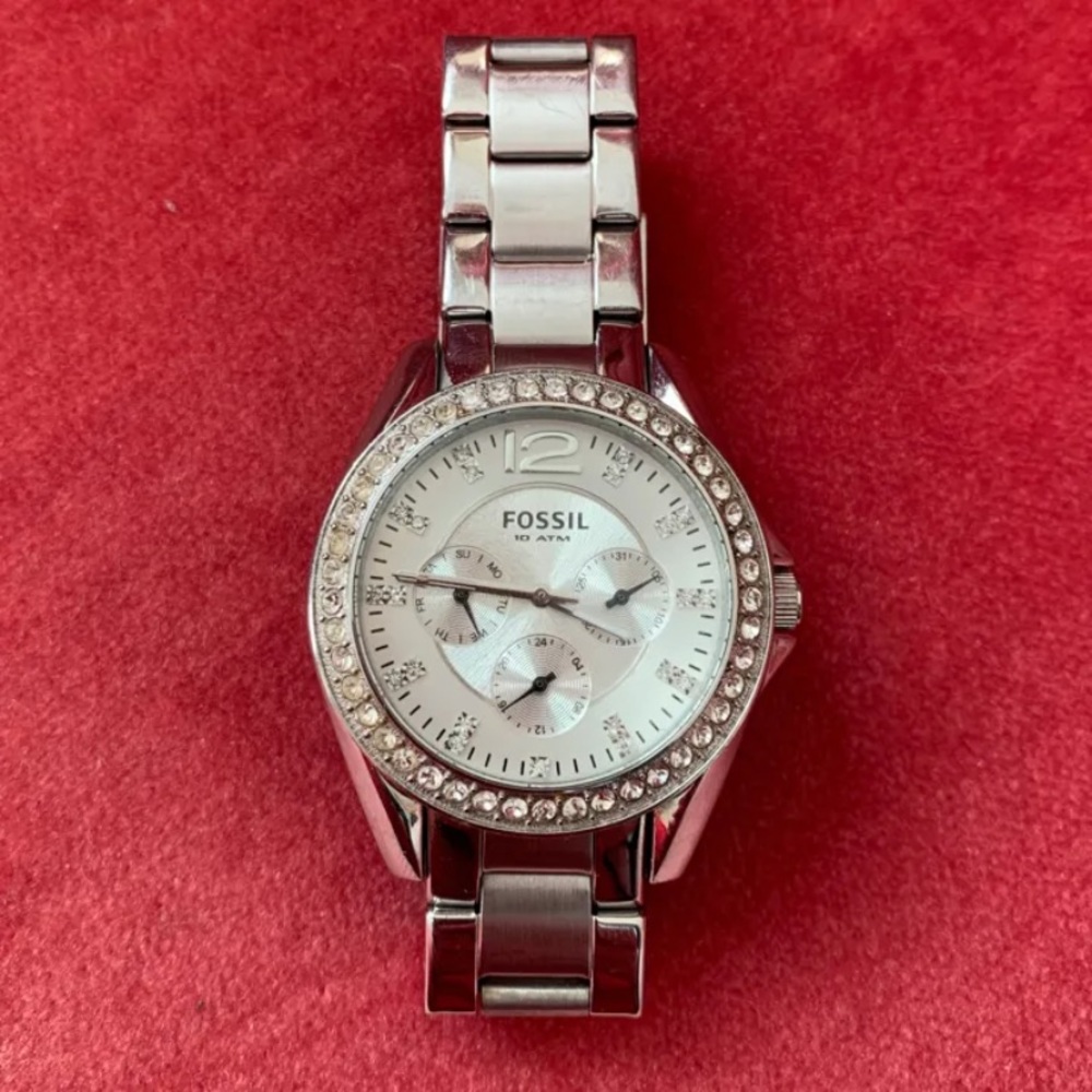 Fossil silver watch